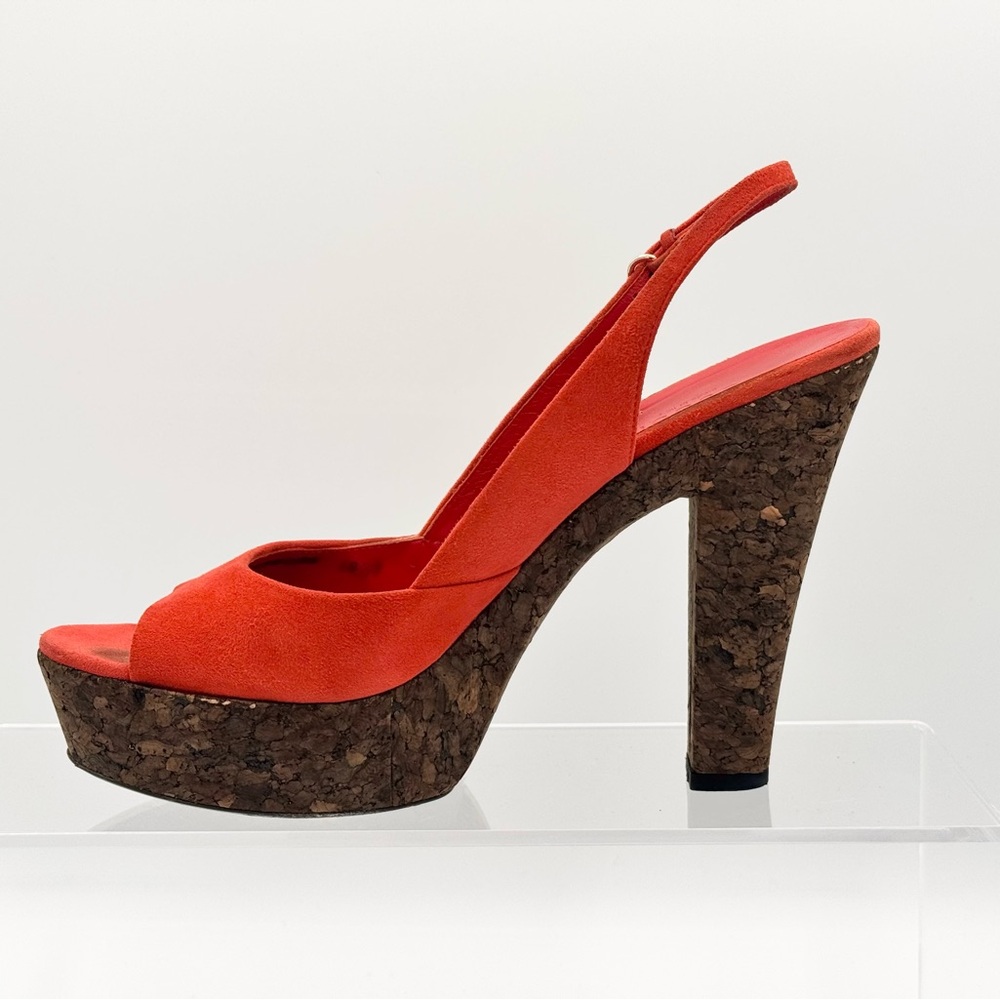 Gucci Orange and Brown Platform Sandals - Picture 3 of 10